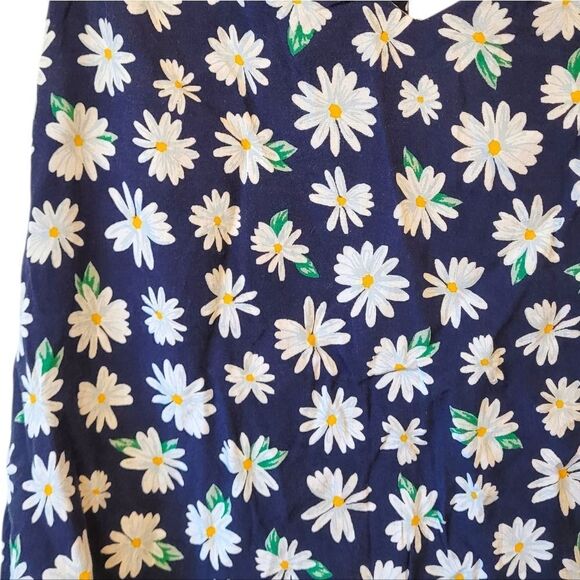 Old Navy Navy Blue Daisy Print Flowy Tank Top Women's Size M - Picture 4 of 7